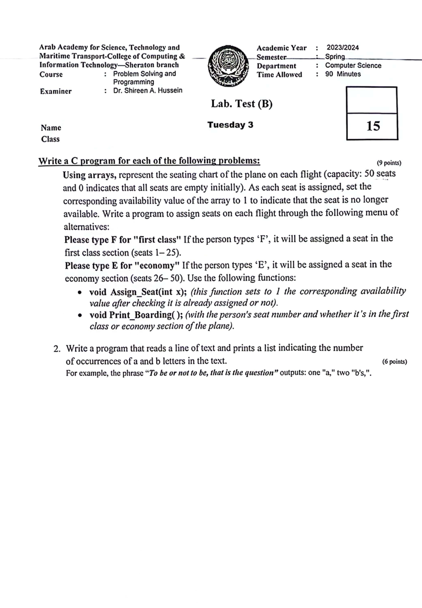 12th Exam 2 preview